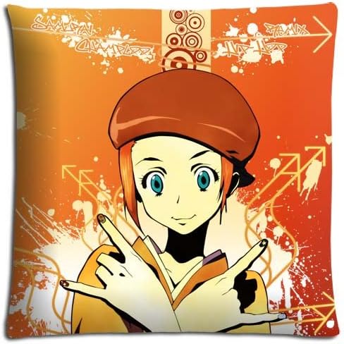 Zippered Samurai Champloo Bedroom Pillow Cases Polyester And Cotton Anti-microbial Durable 16x16 inch 40x40 cm
