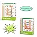 WOOKA Wooden Race Track Car Ramp Racer with 4 Mini Cars First Wood Toy for Toddlers, 1 2 Years Old Boys and Girls