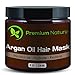 Argan Oil Hair Mask Deep Conditioner - 8 oz Leave In Conditioner Sulfate Free - Damaged & Dry Hair Repair & Growth All Natural - Hydrates Softens Strengthens Premium Nature
