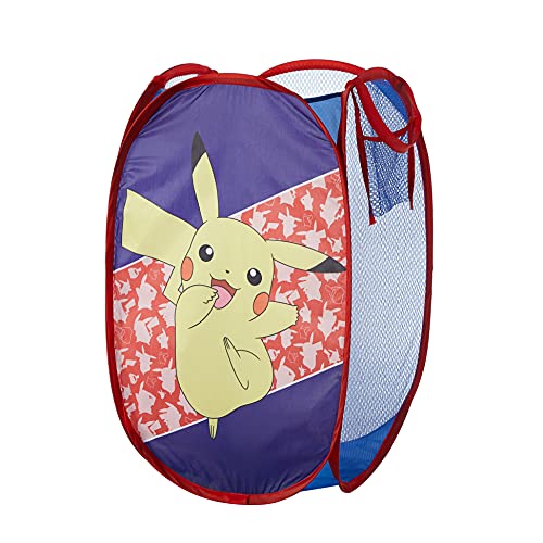 Pokemon Pikachu Pop Up Storage and Laundry Hamper, 21" H x 13.5" W X 13.5" L