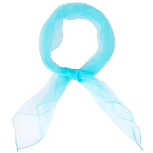 Hat To Socks Soft and Light Feel Square Chiffon Neck Scarf Retro Pinup Hair  Scarf for Girls Women (Sky Blue) in Oman Whizz Fashion Scarves