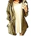 Taiduosheng Women's Army Green Anorak Jacket Lightweight Drawstring Hooded Military Parka Coat M