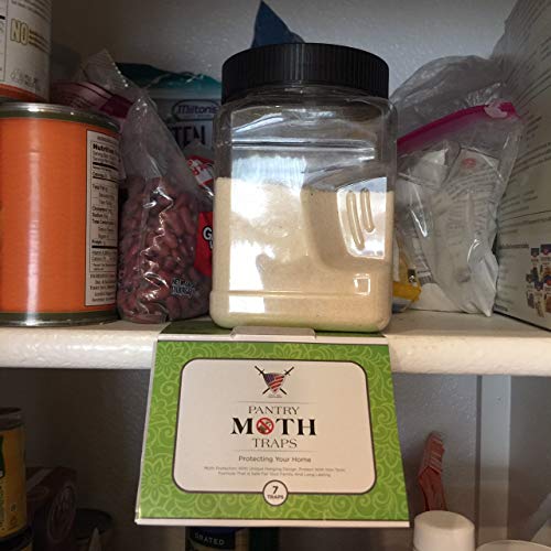 Pantry Moth Trap (7 Pack) Closet Traps for Moths with Unique Hanging