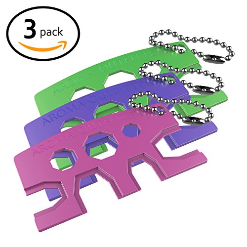 Essential Oil Bottle Opener - 3 Pack Oils Metal Key Tool Easily Removes & Replaces Roller Balls and Caps on Bottles. Universal Cap Remover Accessory for Rollons Sample Drams, Orifice Reducers & Tops - Thumbnail 2