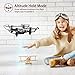 Spacekey Mini RC Helicopter Drone for Kids Quadcopter with Altitude Hold, Headless Mode, One-Key Take-Off/Landing, 3D Flip Function and Foldable Arms, Good for Beginners - Silver