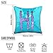 Play Tailor Sequin Pillow Cover Cushion Covers 16x16in Flip Sequins Decorative Throw Pillow Case, Teal Blue and Light Purple (Insert Not Included)
