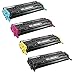 Four Pack Compatible Q6000A, Q6001A, Q6002A, Q6003A Toner Cartridges for Use in Hewlett Packard 1600/2600/2605 Color Laser Printers