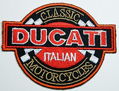 Ducati patches 10.8x8.5 cm Iron on Patch / Embroidered Patch This Appliques Are Great for T-shirt, Hat, Jean ,Jacket, Backpacks.