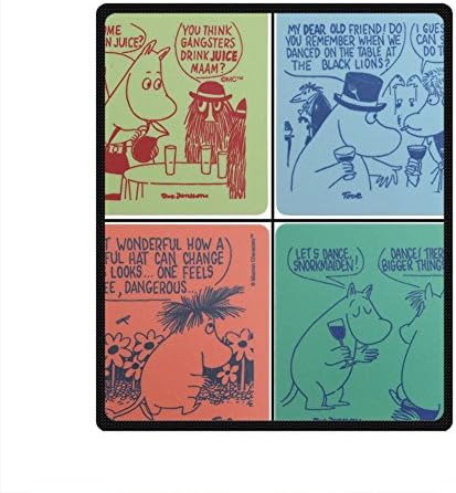 Custom Personalized Fleece Blanket 50" x 60" Diy Personalized and Lovely Moomin Cartoon Image
