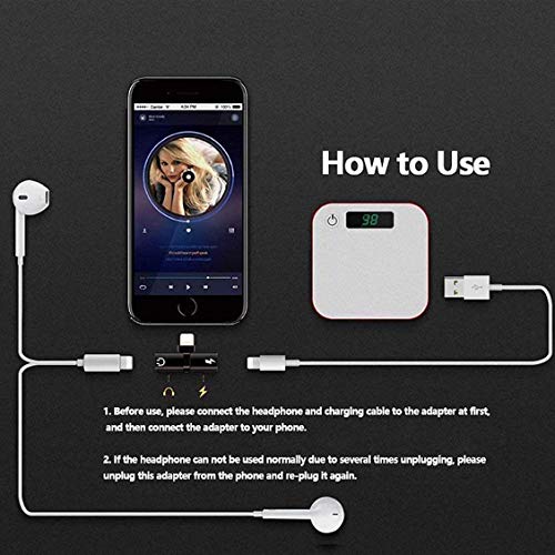 image for Hamdol for iPhone Adapter Headphone Adapter for iPhone Xs/Xs Max/XR/ 8