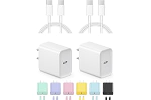 iPhone 17 16 15 Charger USB C Charger [Apple MFi Certified] 2Pack USB C Charger Block with 6FT USB C to Type C Cable Compatib