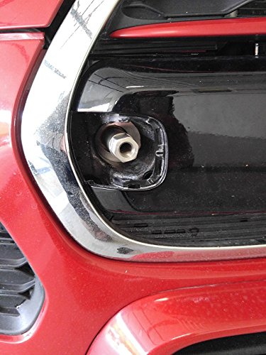 GMG Motorsports NO Holes License Plate Bracket for The Mini Cooper F55 / F56 / F57 (Will not fit The F54 Clubman, F60 Countryman or Older R Models) No Drill Tow Hook License Plate Mount