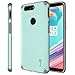 OnePlus 5T Case, CoverON Bios Series Minimalist Thin Fit Protective Hard Phone Cover with Embedded Metal Plate for Magnetic Car Mounts - Powder Blue on Gray