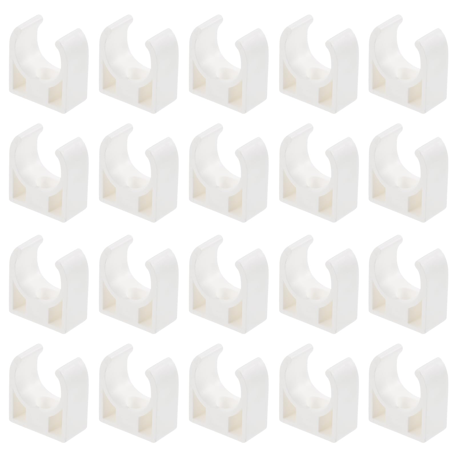ULTECHNOVO Miniature Dc Motor Holder Clips 20 Pack U-Shaped Plastic Electric Motor Mounting Brackets Support Clamps for DIY Models and Small Projects