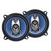 5.25” Car Sound Speaker (Pair) – Upgraded Blue Poly Injection Cone 3-Way 200 Watt Peak w/Non-fatiguing Butyl Rubber…
