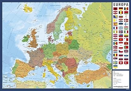 Erik Sous Main Scolaire Carte De Leurope Version