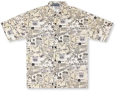 High Seas Route 66 Road Map Hawaiian Shirt