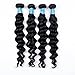 BLY 8A Brazilian Virgin Loose Deep Wave 4 Bundles Human Hair 400g Unprocessed Remy Mink Loose Curly Hair Extensions Weave Natural Color (24 24 26 26inches)