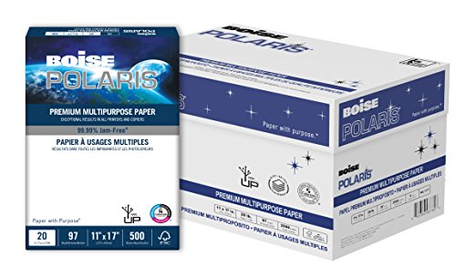 image for Boise Paper BOISE POLARIS Premium Multipurpose Paper, 11 x 17, 97 Brig