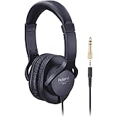 Roland RH-5 | Over-Ear, Closed-Back Monitor Headphones Performance | for Everyday Music Making & Audio Playback | Balanced Tone | Comfortable & Lightweight | Conversion Plug Included