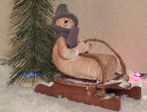 Vintage Snowman Sledding !!!! An Original Design by Snowflake!!