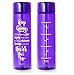 AQUANEÜ 32oz Inspirational Fitness Workout Sports Water Bottle with Time Marker | Measurements | Goal Marked Times for Measuring Your H2O Intake, BPA Free Non-Toxic Tritan (Purple)