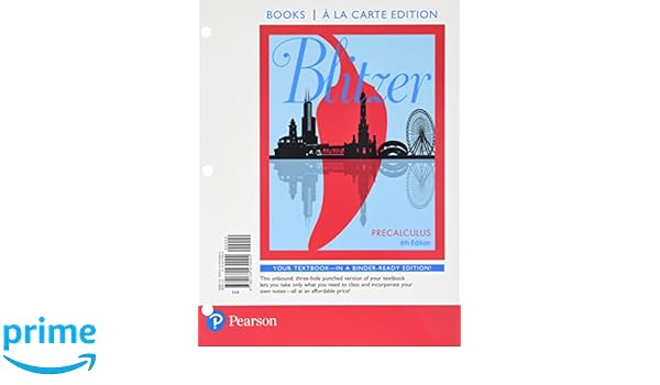 Precalculus books a la carte plus