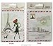 Coolrunner 1pcs Fashion Miss Love to Travel Passport Covers 3D Stereo Design Faux Leather ID Card Holders Stamp Envelope Passport Cases (Paris)