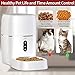 Automatic Pet Feeder, Smart Food Dispenser Dog Cat Feeder, Wi-Fi Enabled APP with Voice Recorder for iOS and Android, Programmable Timer for up to 6 Meals per Day 6L Food Capacity, Dual Power Modethumb 4