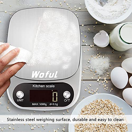 Digital Kitchen Scale,Food Scale,Weight Grams and Ounces for Cooking