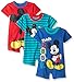 Disney Baby Boys' Mickey 3 Pack Rompers