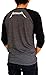 Metallica Original Logo Baseball Tee Raglan 3/4 Sleeve Men's T Shirt Large Heather Charcoal Black/Black