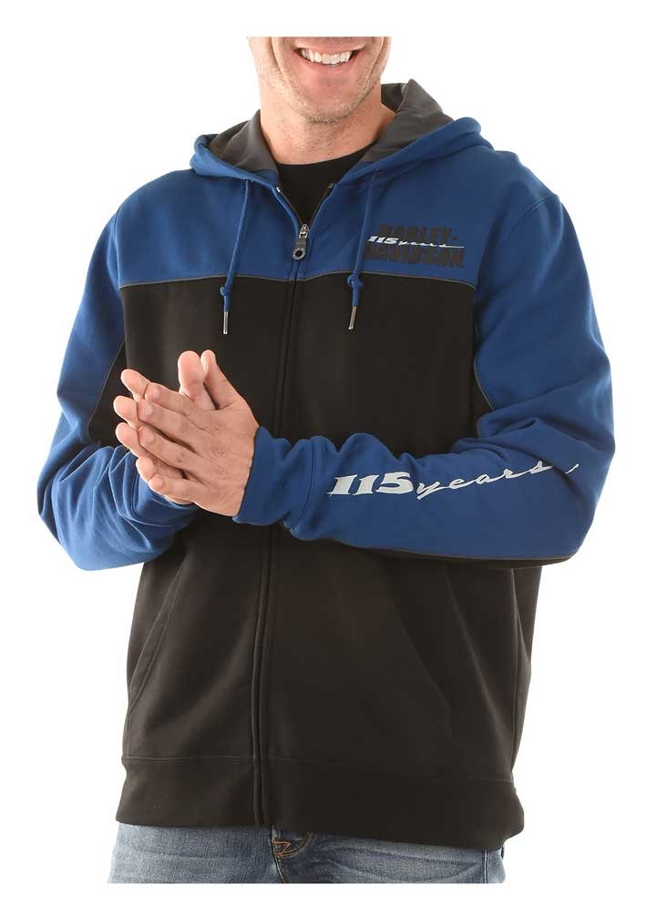 Harley davidson 115th anniversary hoodie Clearance