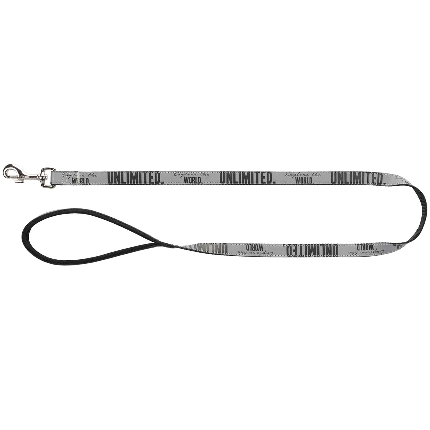 Explore Explore leash, M-L: 1 m/25 mm, black/reflective