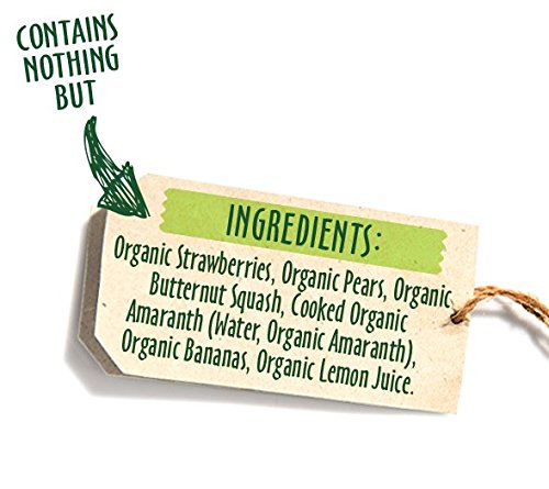 SPROUT ORGANICS SUPERBLEND WITH STRAWBERRY BANANA AND BUTTERNUT SQUASH, 4 OZ POUCH