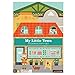 Petit Collage Sticker Activity Book, My Little Town – Giant Fold Out Sticker Book for Kids, Includes Over 100 Reusable Stickers – Activity Toys for Ages 4+