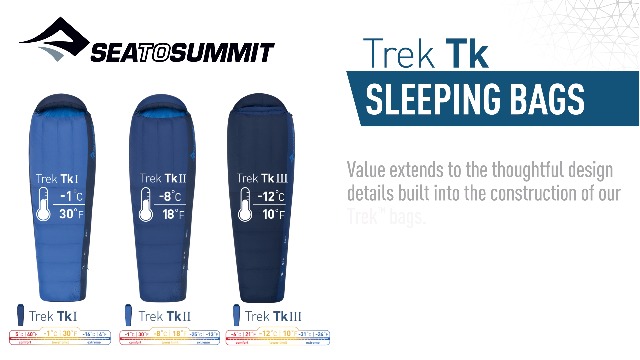Amazon.com : Sea to Summit Trek Down Sleeping Bag, 30-Degree, Long