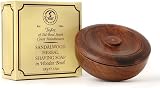 Taylor of Old Bond Street Sandalwood Herbal Shaving Soap 100g in Wooden Bowl view 2
