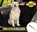 Reusable Dog car Seat Cover for All Cars with Side Flaps & Free Stop Barking Whistle - Durable Non-Slip Comfortable Material for Safe Traveling on the Road | Machine Washable & Easy to Install, Black