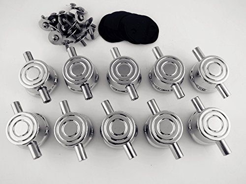 Goedrum 10 Double End Tom Drum Lugs with Mounting Screws