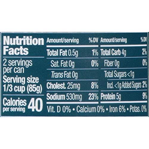 Snow's Wild Caught Chopped Clams Canned, 6.5 oz Can (Pack of 6) 5g