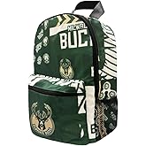 Pro Specialties Group Milwaukee Bucks basketball travel backpack, hiking, gym Backpack durable bag designed for men and women. Ideal for Adults, extra-large & waterproof use for various activities