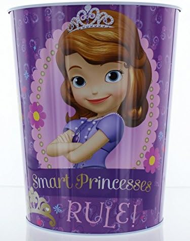 Disney Sofia the First Wastebasket - Garbage Can - Smart Princesses Rule