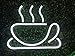 Neon Signs Coffee Cup LED Sign LED Neon Light Sign Coffee Bar Beer Pub 9.85