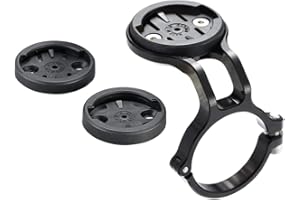 Cestbon Mountain Bike Mount for Garmin Edge Wahoo Elemnt Bryton Rider Stages Dash Hammerhead Karoo, Bike Stem Mount for Handlebar 35mm(Black)