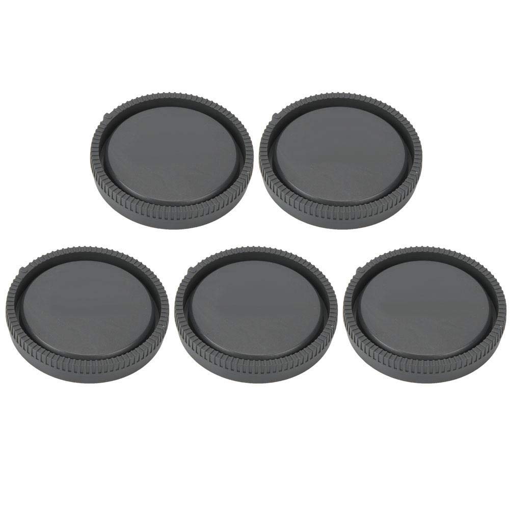Yunir 5Pcs Camera Lens Rear Cap, Plastic Rear Lens Cap Protective Cover for E-Mount Mirrorless Camera