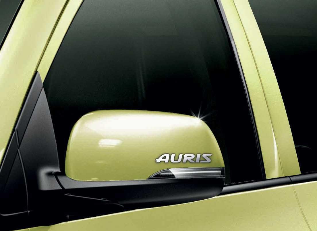 Toyota Auris Chrome Vinyl Wing Mirror Sticker Decals Car Mod Graphic x2