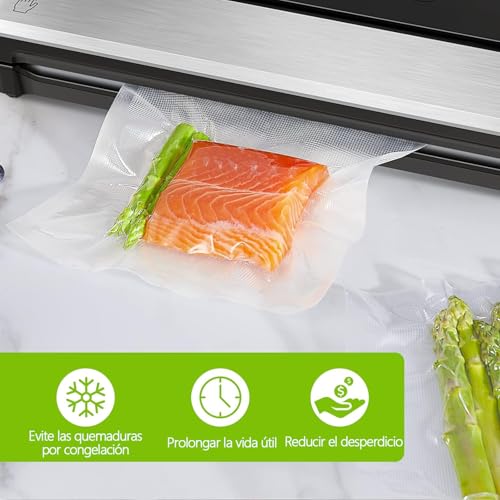 Rantuia 200PCS Bolsas para Sellar al Vacío 15 x 20/20 x 30cm, Bolsas de Vacio para Alimentos, Bolsas Envasar al Vacio, Se Utiliza para Conservar Verduras, Frutas y Carnes.