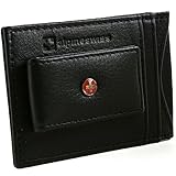 Alpine Swiss RFID Blocking Men's Magnetic Money Clip Leather Front Pocket Wallet