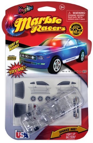 Skullduggery Krazy Kars Award Winning Ford Mustang GT Light Up Marble Racer Car